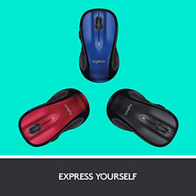 Load image into Gallery viewer, Logitech M510 Wireless Computer Mouse – Comfortable Shape with USB Unifying Receiver, with Back/Forward Buttons and Side-to-Side Scrolling, Blue
