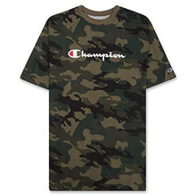 Load image into Gallery viewer, Champion Mens Big and Tall T Shirt, Crewneck Men Tees 2 Pack Black Fig Camo 6X
