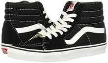 Load image into Gallery viewer, Vans SK8 Hi Unisex Black/White Sneakers Men/Women Shoes (9.5 Men/ 11.0 Women, Black)
