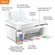 Load image into Gallery viewer, HP DeskJet Plus 4155 Wireless All-in-One Printer | Mobile Print, Scan &amp; Copy | HP Instant Ink Ready | Auto Document Feeder (3XV13A) (Renewed)
