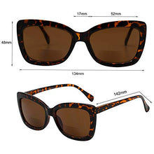 Load image into Gallery viewer, VITENZI Bifocal Sunglasses Square Readers for Reading Under The Carpi Sun in Tortoise 2.00
