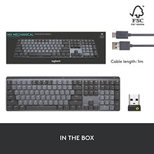 Load image into Gallery viewer, Logitech MX Mechanical Wireless Illuminated Performance Keyboard, Tactile Quiet Switches, Backlit Keys, Bluetooth, USB-C, macOS, Windows, Linux, iOS, Android, Metal

