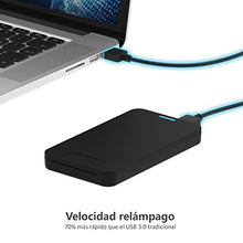 Load image into Gallery viewer, SABRENT 2.5-Inch SATA to USB 3.0 Tool-Free External Hard Drive Enclosure [Optimized for SSD, Support UASP SATA III] Black (EC-UASP)
