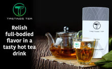 Load image into Gallery viewer, Tastings Tea Earl Grey Tea Bags, Organic Black Tea with Bergamot Oil with Subtle Citrus Notes – Sustainably Sourced and Small-Batch Blended (15 Sachets)
