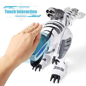 SGILE RC Dinosaur Robot Toy, Smart Programmable Interactive Walk Sing Dance for Kids Gift Present