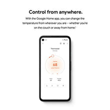 Load image into Gallery viewer, Google Nest Thermostat - Smart Thermostat for Home - Programmable Wifi Thermostat - Charcoal
