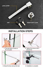 Load image into Gallery viewer, Sliding Glass Door Ratchet Lock Showcase Lock Glass Display Case Lock 8 Pack Keyed Alike
