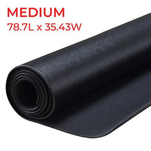 Load image into Gallery viewer, Sunny Health &amp; Fitness NO. 074-M Treadmill Mat Medium, 6.5 ft x 3 ft, Black
