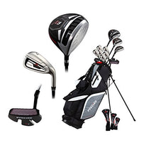 Load image into Gallery viewer, 14 Piece Men&#39;s All Graphite Senior Complete Golf Clubs Package Set Titanium Driver, Fairway, Hybrid, S.S. 5-PW Irons, Putter, Stand Bag - A Flex SHAFTS

