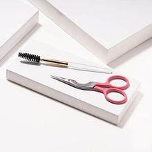 Load image into Gallery viewer, Tweezerman Exclusive Rose Tea Brow Shaping Scissors &amp; Brush
