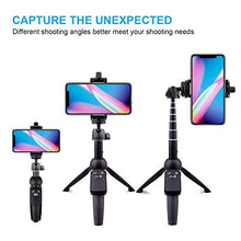 Load image into Gallery viewer, Selfie Stick Tripod Bluetooth, LATZZ 40 Inch Extendable Phone Tripod Monopod with Wireless Remote Shutter and Tripod Stand Compatible iPhone 11 Pro/Xs MAX/XR/X/8/8P/7/7P/Galaxy Note 8/S10/S9+/S9, More
