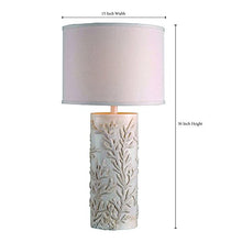 Load image into Gallery viewer, Kenroy Home 32267AWH Reef Table Lamp, Large 30 inch, White
