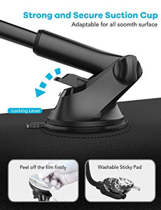 Replacement Suction Cup Mount Part, with Replacement Dashboard Pad Disc, 17.2mm Ball Joint Suction Cup with Adhesive Mounting Disk for Phone Mount Phone Holder, Magnetic Mount, Windshield/GPS