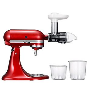 Masticating Juicer Attachment for KitchenAid All Models Stand Mixers, Masticating Juicer, Slow Juicer Attachment for KitchenAid All Models Stand Mixers, Classic White