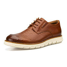 Load image into Gallery viewer, JITAI Men's Casual Oxford Dress Shoes Lace Up Business Fashion Shoes for Men, Brown/01, 9 US
