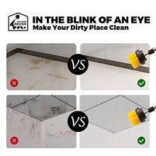 Load image into Gallery viewer, Holikme 4Pack Drill Brush Power Scrubber Cleaning Brush Extended Long Attachment Set All Purpose Drill Scrub Brushes Kit for Grout, Floor, Tub, Shower, Tile, Bathroom and Kitchen Surface Black
