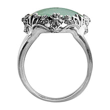 Load image into Gallery viewer, Green Turquoise Gemstone Ring Size 10

