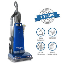 Load image into Gallery viewer, Prolux 9000 Upright Bagged Vacuum Cleaner - Sealed Filtration with On Board Tools and 7 Year Warranty!
