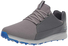 Load image into Gallery viewer, Skechers Men's Mojo Waterproof Golf Shoe, Charcoal/Blue Textile, 10 M US
