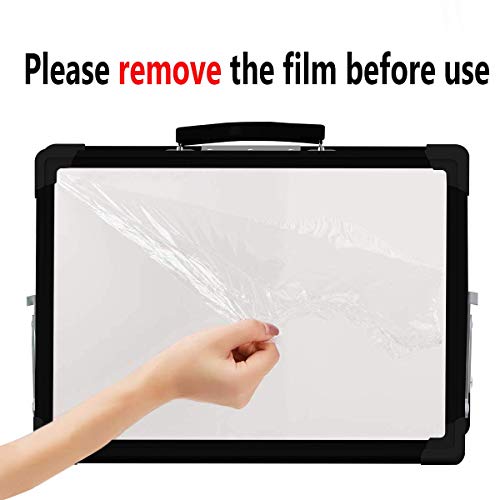 Load image into Gallery viewer, Portable White Board,12×16inches Small Dry Erase Board Double-Side Desktop Foldable Magnetic Whiteboards Easel Stand for Kids Education,Office and Home&School-Color Black
