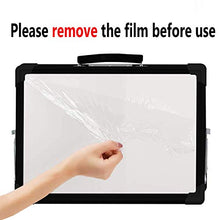 Load image into Gallery viewer, Portable White Board,12×16inches Small Dry Erase Board Double-Side Desktop Foldable Magnetic Whiteboards Easel Stand for Kids Education,Office and Home&amp;School-Color Black
