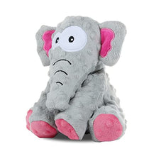 Load image into Gallery viewer, Dog Toys, Squeaky Plush Dog Toy for Puppy Small Medium Dogs, Cute Soft Stuffed Puppy Toys with Crinkle Paper and Squeaker, for Teeth Cleaning and Boredom (Elephant)
