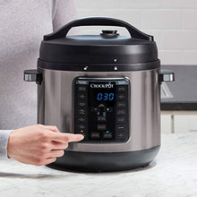 Load image into Gallery viewer, Crock-Pot 8-Quart Multi-Use XL Express Crock Programmable Slow Cooker and Pressure Cooker with Manual Pressure, Boil &amp; Simmer, Black Stainless

