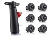 Load image into Gallery viewer, Vacu Vin Wine Saver w/Set 6 Stoppers
