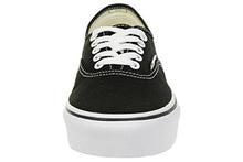 Load image into Gallery viewer, Vans Unisex Authentic Platform 2.0 Black Canvas Trainers 7.5 US
