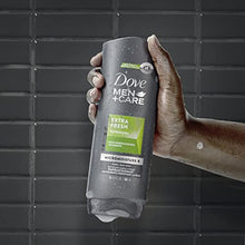 Load image into Gallery viewer, Dove Men+Care Body Wash and Face Wash For Fresh, Healthy-Feeling Skin Extra Fresh Cleanser That Effectively Washes Away Bacteria While Nourishing Your Skin 18 oz
