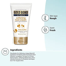 Load image into Gallery viewer, Gold Bond Ultimate Softening Foot Cream With Shea Butter to Soften Rough &amp; Calloused Feet, 4 oz.
