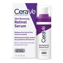 Load image into Gallery viewer, CeraVe Anti Aging Retinol Serum | Cream Serum for Smoothing Fine Lines and Skin Brightening | With Retinol, Hyaluronic Acid, Niacinamide, and Ceramides | 1 Ounce
