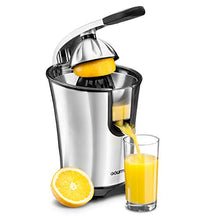 Load image into Gallery viewer, Gourmia EPJ100 Electric Citrus Juicer Stainless Steel 10 QT 160 Watts Rubber Handle And Cone Lid For Easy Use One-Size-Fits-All Juice Cone For Easy Storage. - 110V
