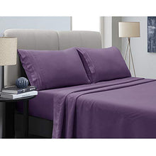 Load image into Gallery viewer, Mejoroom Bed Sheets Set - Soft Microfiber Bed Sheets,14-inch Deep Pockets,Copper ion Element,Wrinkle,Fade,Stain Resistant,Hypoallergenic - 4 Piece（Full，Purple）
