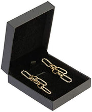 Load image into Gallery viewer, 14K Gold Plated Design and Temperament Circle Chain with Rhinestone Earrings with S925 Silver Needle for Women Girl Gifts Valentines/Birthday/ Anniversary / Mother’s Day
