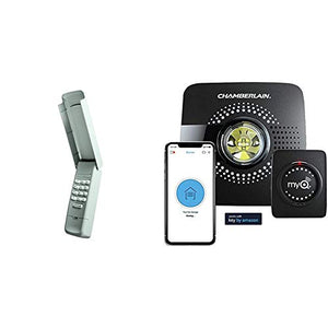 Chamberlain/LiftMaster/Craftsman 940EV-P2 Garage Door Opener Keyless Entry Keypad, Security +2.0 Com with myQ Smart Garage Door Opener Chamberlain MYQ-G0301