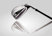 Load image into Gallery viewer, Aspire PRO-X Ladies Womens Complete Right Handed Golf Clubs Set Includes Titanium F Driver, 3 Fairway Wood, 4-5 Hybrids, 7-SW Irons, Putter, Cart Bag, 4 H/C's (Petite Size -1", Right Hand)
