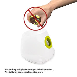 AFP Automatic Dog Ball Launcher Interactive Puppy Pet Ball Indoor Thrower Machine for Small and Medium Size Dogs, 3 Balls Included (2 inch)