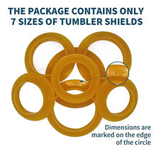 Load image into Gallery viewer, Tumbler Shields, Tumbler Shields for Epoxy Rims Protect The Cleanliness of The Cup Turner Foam While You are Making The Cup Turner, 7 Sizes, Cup Turner Kit
