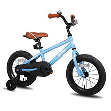 Load image into Gallery viewer, JOYSTAR 16 Inch Ride-On Kids Bike with Coaster Braking, Training Wheels &amp; Kickstand, Blue

