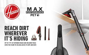 Hoover UH72625 WindTunnel 3 Max Performance Upright Vacuum Cleaner, HEPA Media Filtration and Powerful Suction for Pet Hair, Red