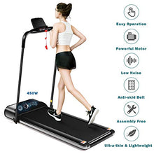 Load image into Gallery viewer, GOPLUS Ultra-Thin Electric Folding Treadmill, Installation-Free Design, Low Noise Perfect for Home Use
