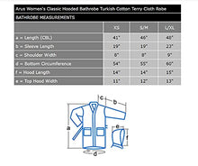 Load image into Gallery viewer, Arus Women's Hooded Classic Full Length Bathrobe Turkish Cotton Ankle Long Robe (XS,Latte)
