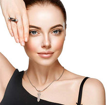 Load image into Gallery viewer, 5pcs Crystal Necklace Hexagonal Pendant Gemstone Chakra Healing Crystal Necklace
