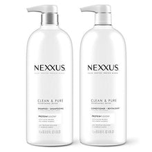 Load image into Gallery viewer, Nexxus Clean and Pure Clarifying Shampoo and Conditioner for Nourished Hair With ProteinFusion, Paraben Free 33.8 oz, 2 Pack
