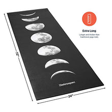 Load image into Gallery viewer, Retrospec Pismo Yoga Mat w/Nylon Strap for Men &amp; Women - Non Slip Excercise Mat for Yoga, Pilates, Stretching, Floor &amp; Fitness Workouts, Moonlight
