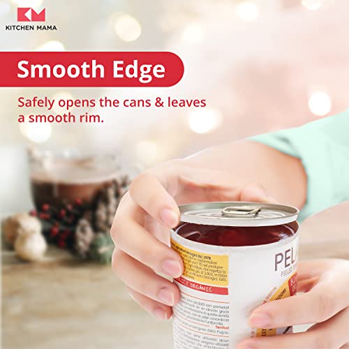 Load image into Gallery viewer, Kitchen Mama Electric Can Opener V2 Christmas Color Edition: Upgraded Blade Opens Any Can Shape - No Sharp Edge, Food-Safe, Handy with Lid Lift, Battery Operated & Handheld (Bundle Red & Army Green)