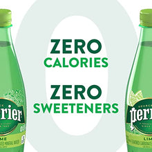 Load image into Gallery viewer, Perrier Lime Flavored Sparkling Water, 16.9 FL OZ Plastic Water Bottles (24 Count)
