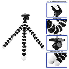 Load image into Gallery viewer, DAISEN Phone Tripod, Flexible Octopus Cell Phone Tripod for iPhone, Android Smartphone and Camera with Universal Phone Holder and Bluetooth Remote Control
