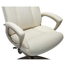 Load image into Gallery viewer, Amazon Basics Bonded Leather Big &amp; Tall Executive Office Computer Desk Chair, 350-Pound Capacity - Cream
